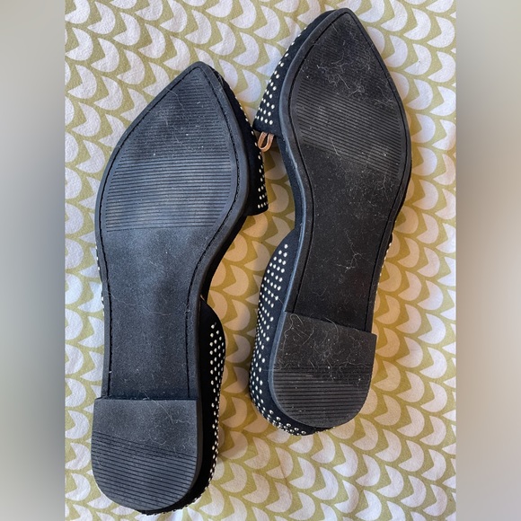 Torrid black with silver/metallic style dots, pointed toe flats - Picture 4 of 4